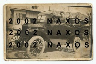 Greece Turkey Asia Minor Campaign Greek Officer In Military Car Vehicle Photo