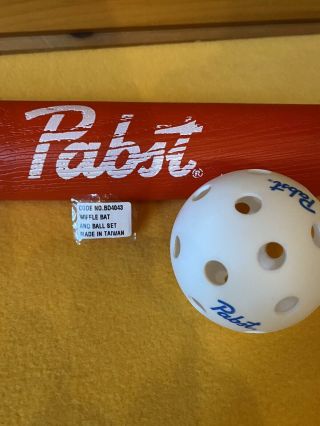 Pabst Blue Ribbon Wiffle Ball & Bat Set