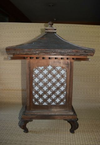 Old Japanese Wood Lantern Andon