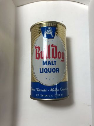 Bull Dog Malt Liquor 12oz Pull Tab Beer Can General Brewing La,  Ca Usbc 50 - 9