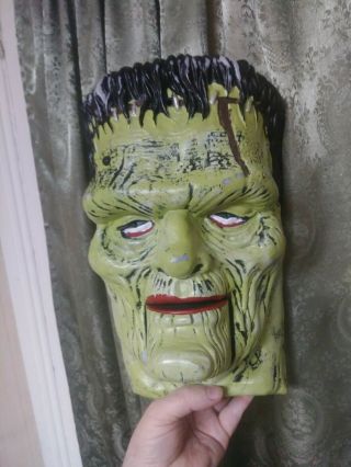 Vintage Halloween Decoration Frankenstein Monster Sings Glows Rare Gemmy
