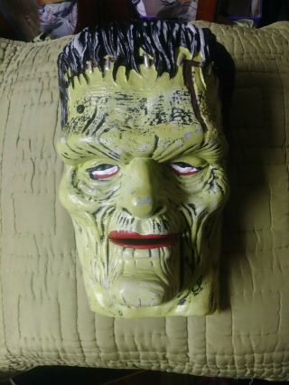 Vintage Halloween Decoration Frankenstein Monster Sings Glows Rare Gemmy 2