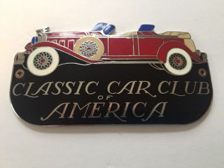 Vintage Classic Car Club Of America Grill Badge
