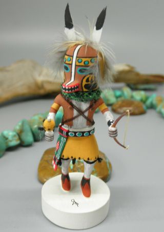 Bear Dancer Old Hand Carved Wooden Painted Gil Maldonado Hopi Kachina Doll