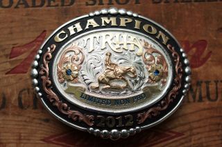 Trha Limited Non Pro Champion 2012 Western Trophy Cowboy Rodeo Belt Buckle