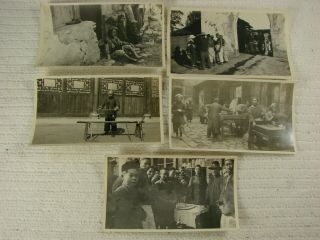 5 Antique China Peking Photographs Everyday Street Scenes.  1919 Cp6