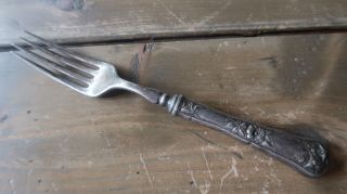 Vintage Reliance Plate Wildwood Ii Hollow Handle Fork 7 5/8 Inches
