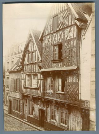 France,  Beauvais,  Vieille Maisons Du De La Manufacture Vintage Citrate Print.