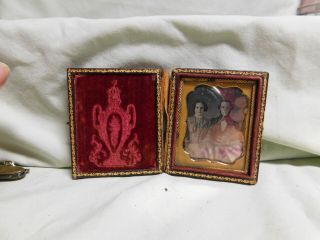 Antique Daguerreotype Photo In Case Of Man And Woman