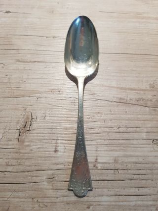 Antique Silver Plated Jam /condiment Spoon - William Hutton & Sons