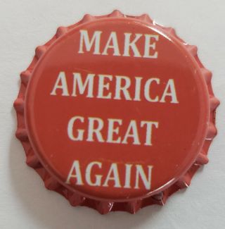 100 Home Brew Beer Bottle Crown Caps Red Make America Great Again Maga