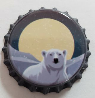 100 Polar Bear Moon Home Brew Beer Bottle Crown Caps Decoration Art Crafts