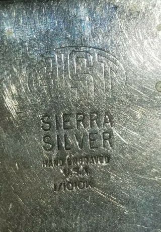 GIST 1982 SJQHA 1/10 10k Gold Sterling Overlay Western Trophy Belt Buckle 3