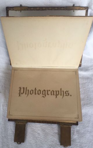 Antique Empty Photo Album For CDV Tintype Civil War Era Images 5