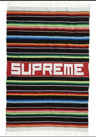 Supreme Serape Blanket Multicolor In Hand 2