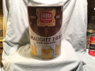 Blitz Weinhard Draught Beer,  One Gallon Can,  Usbc 244/4