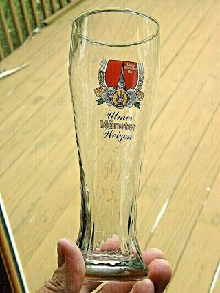 Ulmer - Munster - Weizen - Bier - 0 - 5l - Beer - Glass - Swirl - Design - From - Germany - 9 - Tall