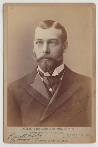 Royal Cabinet Photo - George V As The Duke Of York,  May 1893 By James Russell