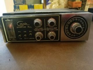 Vintage Courier Spartan Pll Cb Radio With Mic And Holder