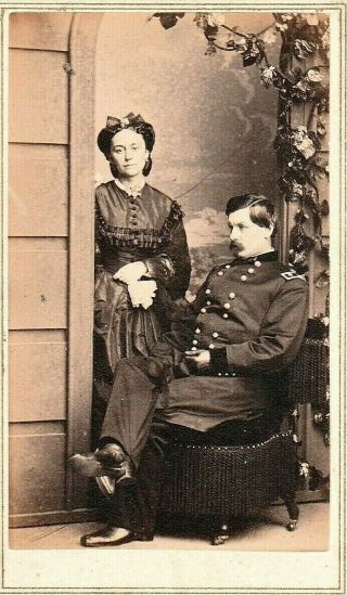 General George B.  Mcclellan & Wife Nelly Marcy - 1860 Fredericks -