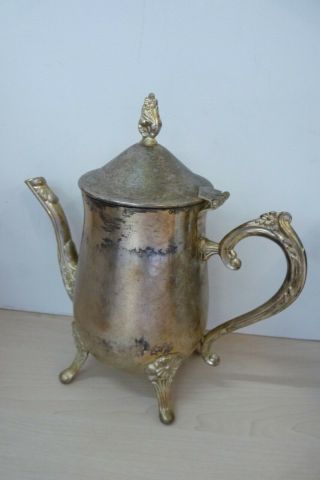 Pair Vintage studio silversmiths silverplated Teapot T - pots (need polishing) 7C 2