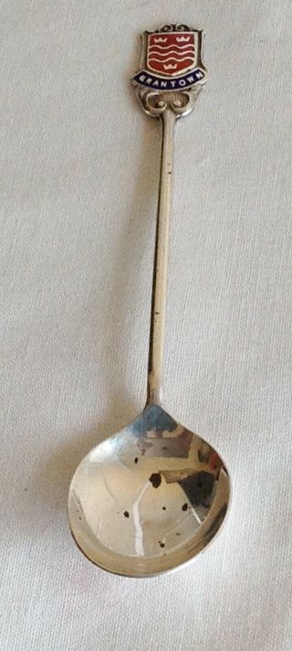 Antique E.  J Birmingham Hallmarked Solid Silver“grantown”souvenir Tea Spoon 1972