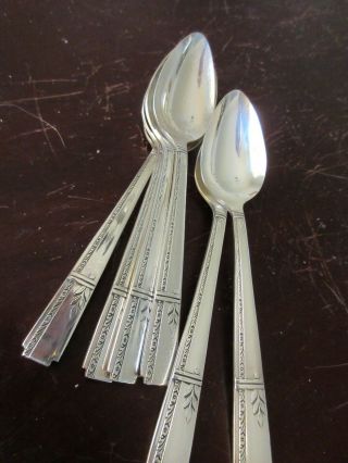 6 Prestige Grenoble 4 1/2: Demitasse Spoons - 1938