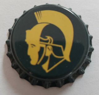 100 Spartan Home Brew Beer Bottle Crown Caps Green Yellow Decoration Art Crafts