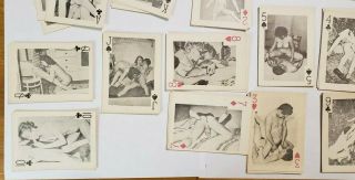 Vintage risque nude deck of Playing Cards lesbian gay int 3