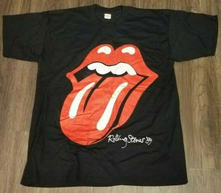 1989 Vintage Rolling Stones Concert T Shirt - Steel Wheels Tour