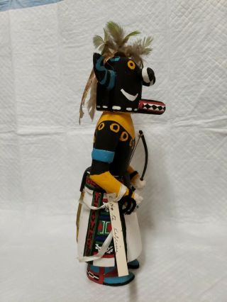 Vintage Native American Indian Hand Painted Carved Wood Kachina Doll 2