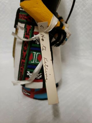 Vintage Native American Indian Hand Painted Carved Wood Kachina Doll 3