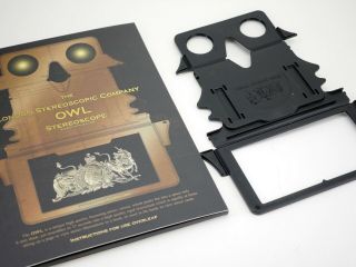 Owl Stereoscope 3d Viewer By Brian May - Improved Version 3 W/slip Case