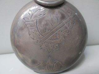 Vintage Waltham Coin Silver Non - Running Large Pocket Watch 2