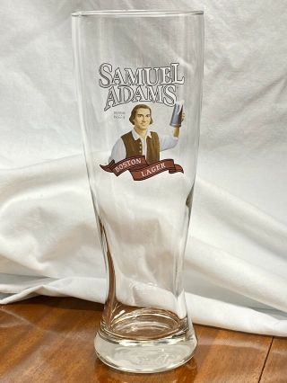 Samuel Adams Boston Lager Brewer Patriot Pint Beer Pilsner Glass Barware
