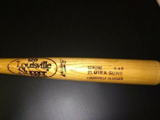 Vintage Elmira Suns Louisville Slugger 125 K48 Game Bat Red Sox Farm Team 1983