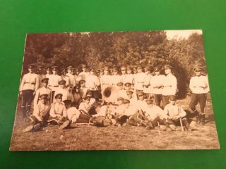 vintage Photo 1920 ' s group of military w/h music gramophone,  phonograph 2