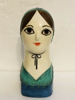 Vintage Gemma Taccogna Fred Sexton Signed Paper Mache Lady 