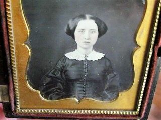 Young Victorian Woman Daguerreotype Photograph In Thermoplastic Case