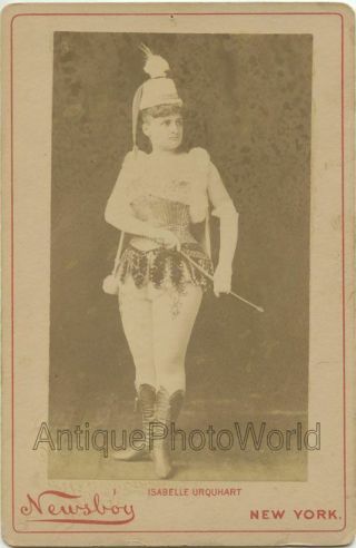 Isabelle Urquhart Opera Singer Actress As Warrior Antique Cabinet Photo