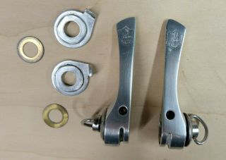 Vintage Campagnolo C - Record 1st Gen Downtube Friction Shifters Xlnt