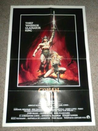 Conan The Barbarian Vintage Theatrical One Sheet Poster 1sh 27x41