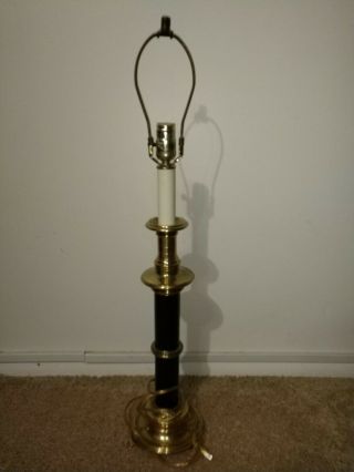 Vintage Frederick Cooper Table Lamp Brass Candlestick 3