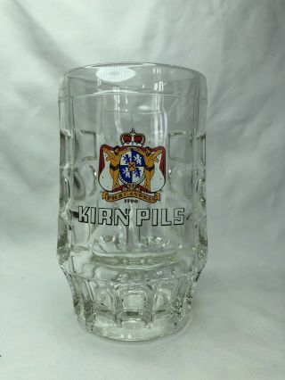 Vintage Kirner Pils German Beer Bier Mug Glass Large Dimples 5.  5 ".  4 Liters