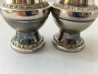 Vintage Ornate Ianthe Silver Plated Salt and Pepper Shakers 3
