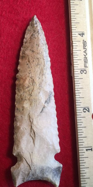 Authentic Indian Arrowhead Graham Cave Boone Co Mo 4 1/2” L