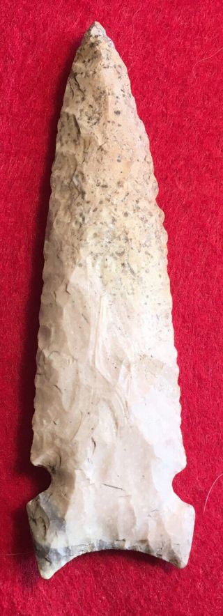 Authentic Indian Arrowhead GRAHAM CAVE Boone Co MO 4 1/2” L 3