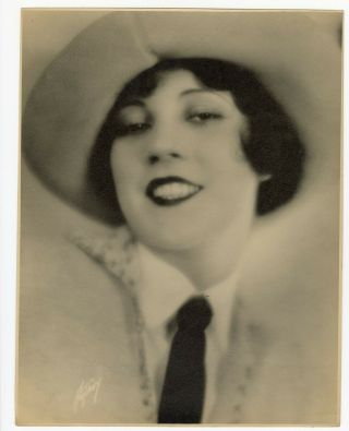 Vintage 1920s Hollywood Vamp Olive Borden Oversized Dbw Photo By White Ny