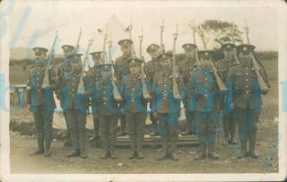 Ww1 South Wales Borderers Section Group Photo October 1916 At Camp