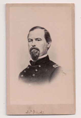 Vintage Cdv Irvin Mcdowell Union General American Civil War